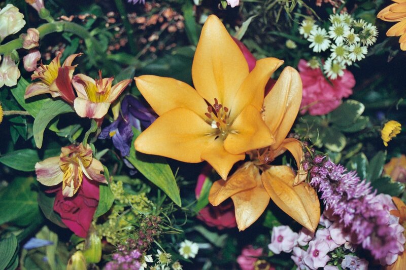 Yellow Lily in Bouquet — Colorful