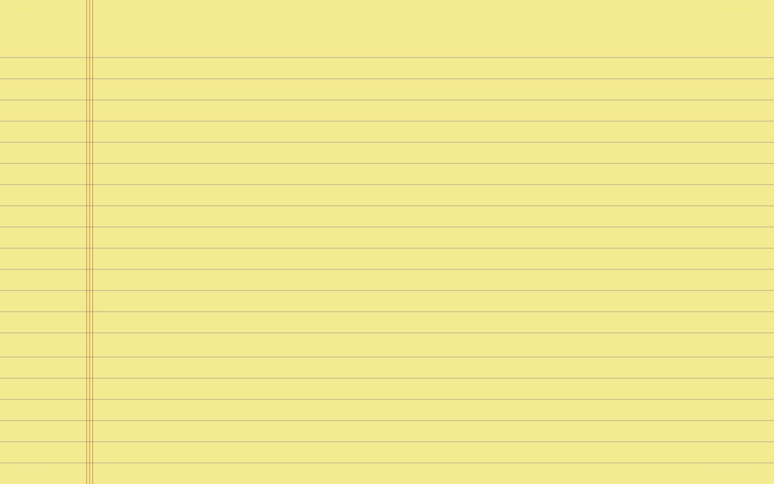yellow lined paper
