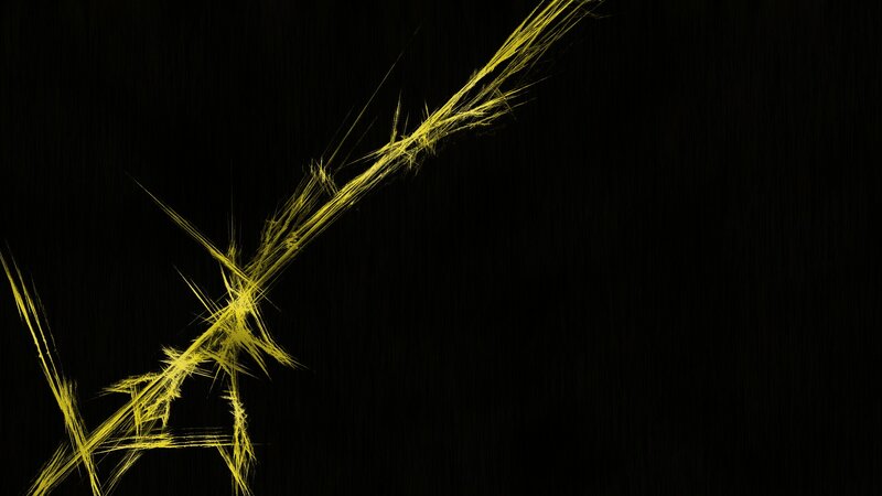 yellow lines on black background