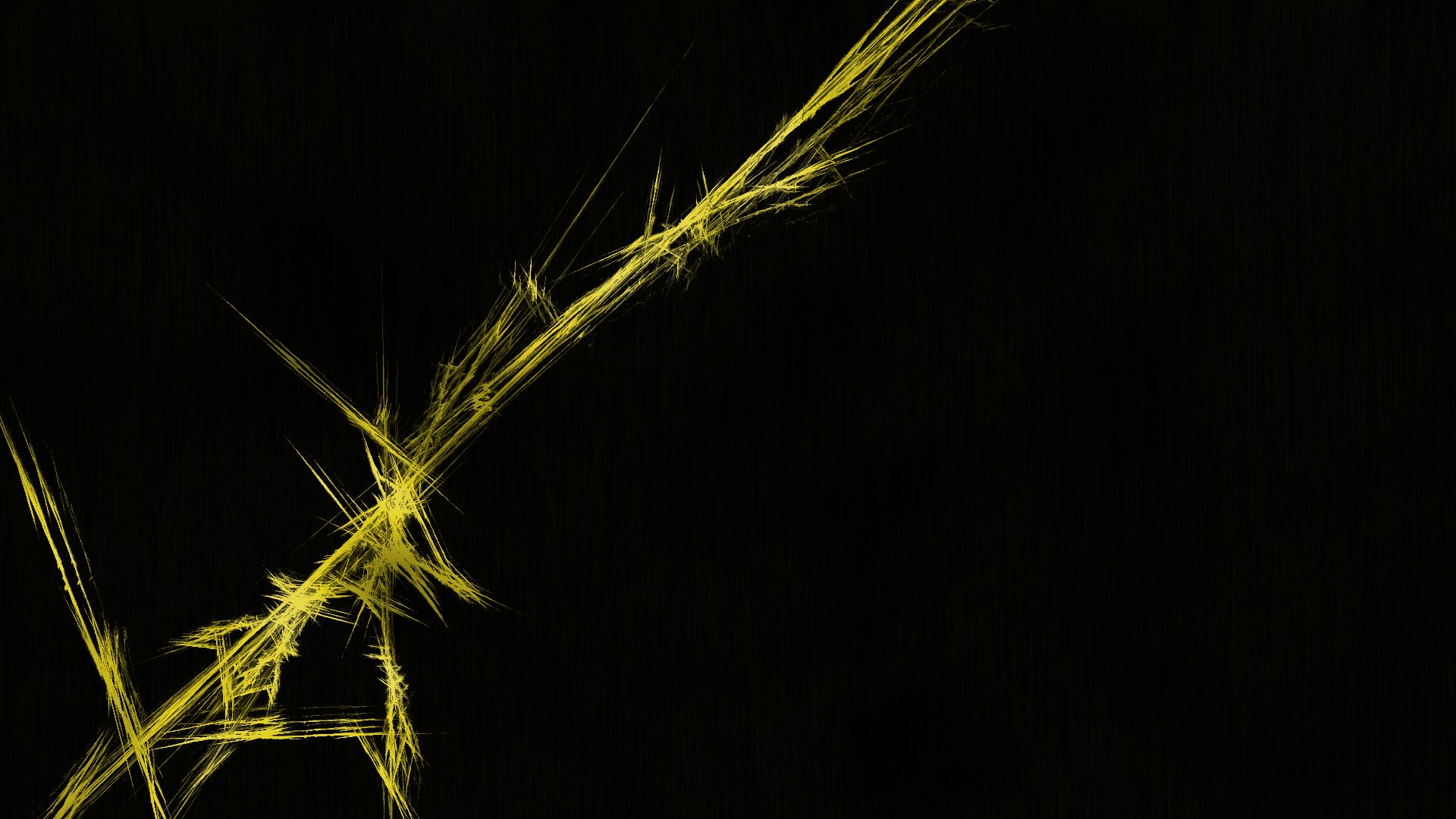 yellow lines on black background