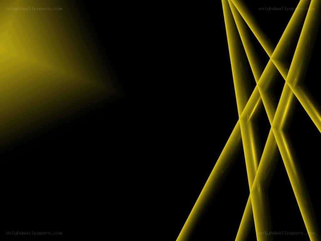 yellow lines on black background