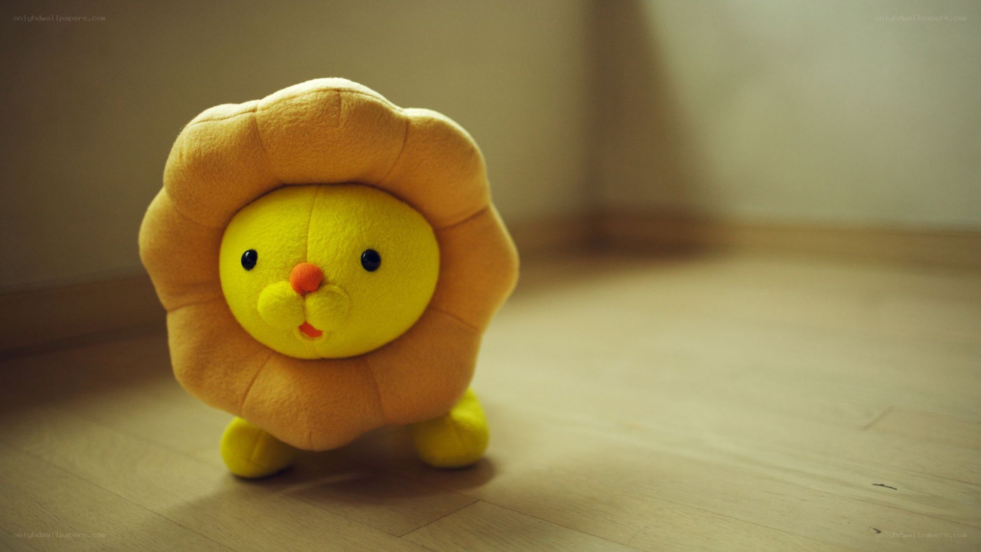 yellow lion plush toy
