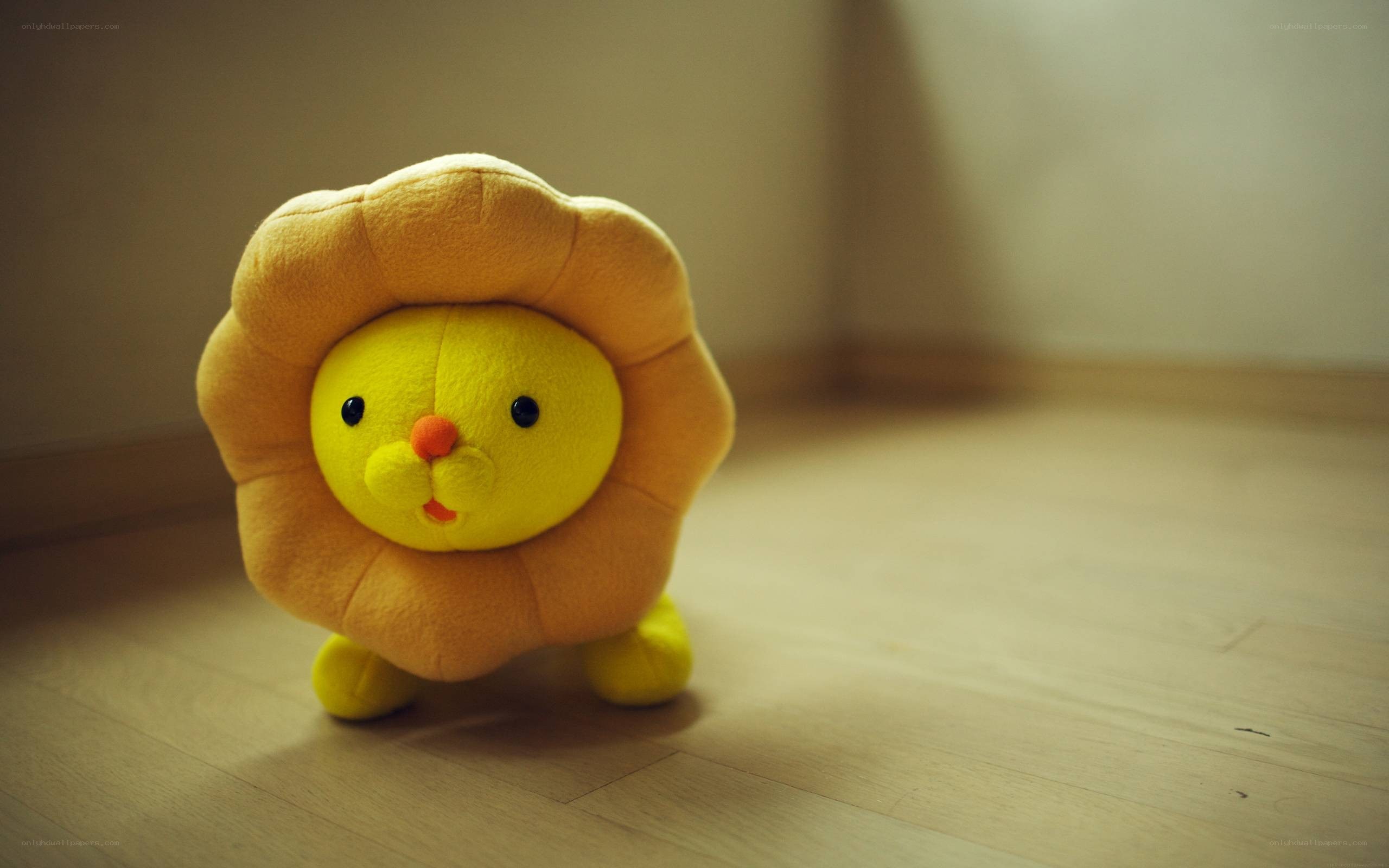 yellow lion plush toy