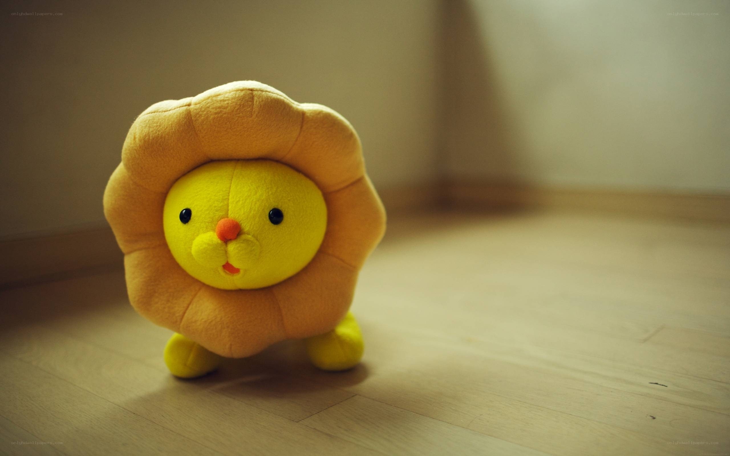 yellow lion plush toy