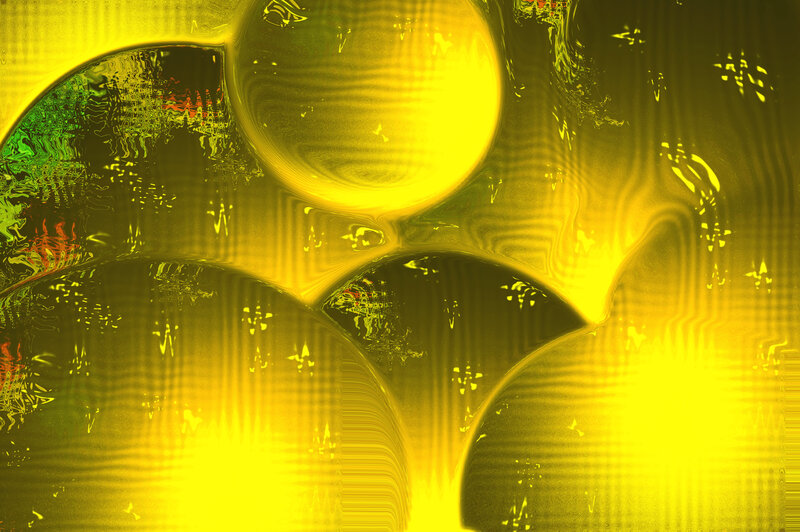Yellow Liquid Bubbles