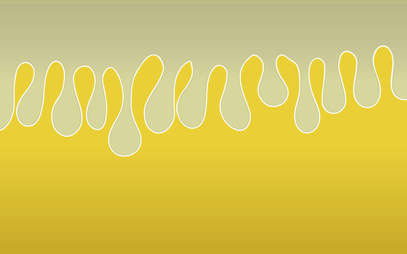 yellow liquid dripping pattern