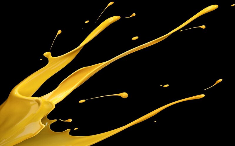 Yellow Liquid Splash