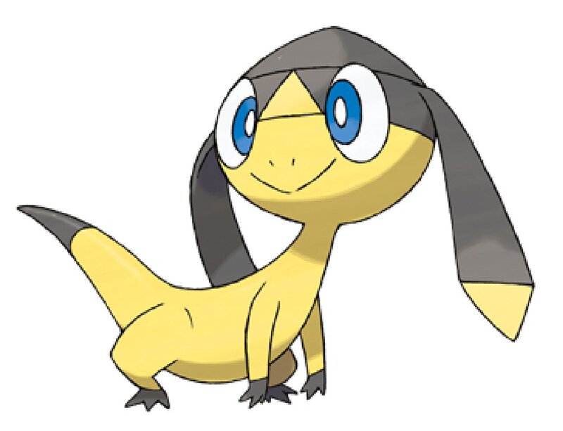 Yellow Lizard-like Creature — Playful