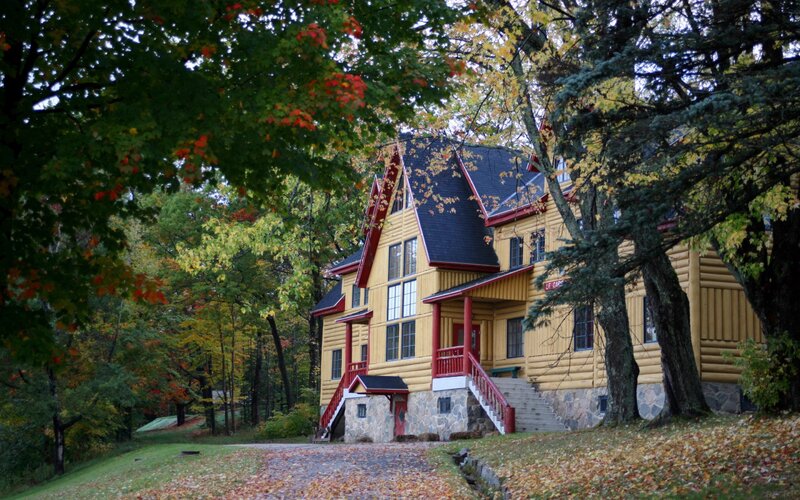 Yellow Log Cabin