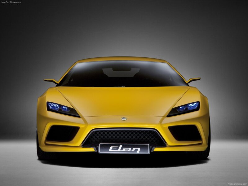 Yellow Lotus Elan concept car