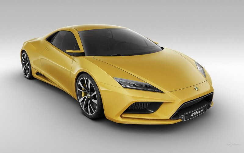 yellow lotus elan concept car