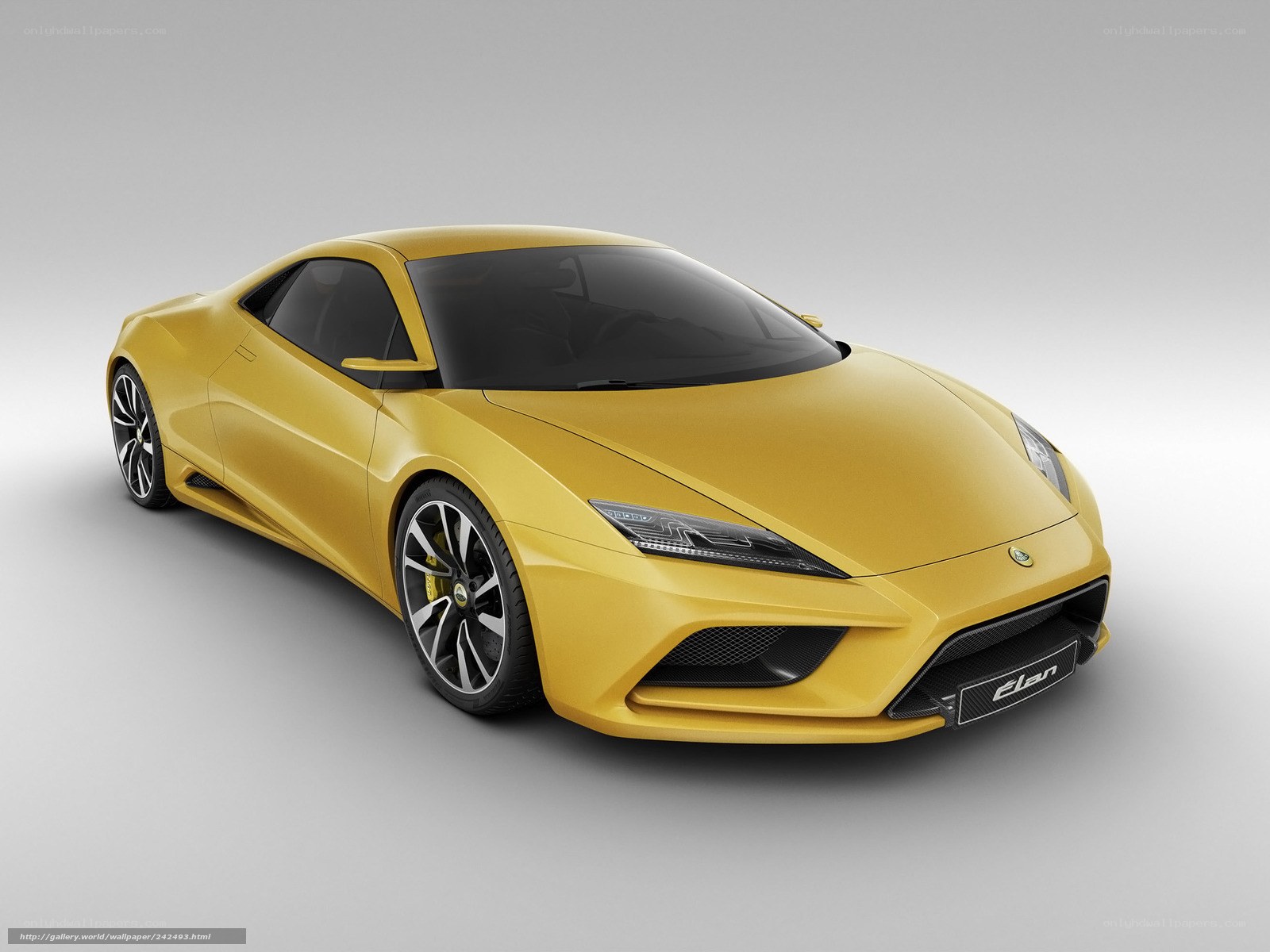 Yellow Lotus Elan concept car
