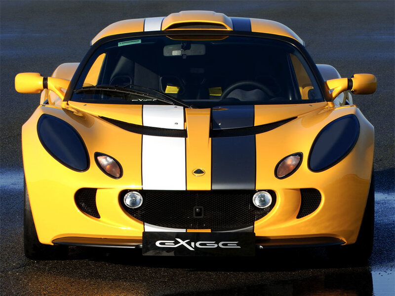 Yellow Lotus Exige sports car