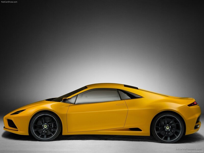 Yellow Lotus sports car