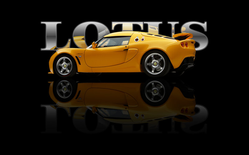 Yellow Lotus sports car