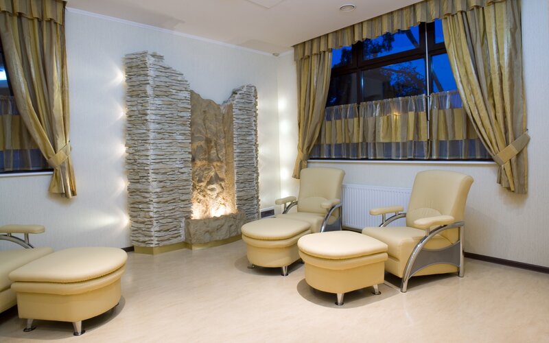 Yellow Lounge Chairs — Beige