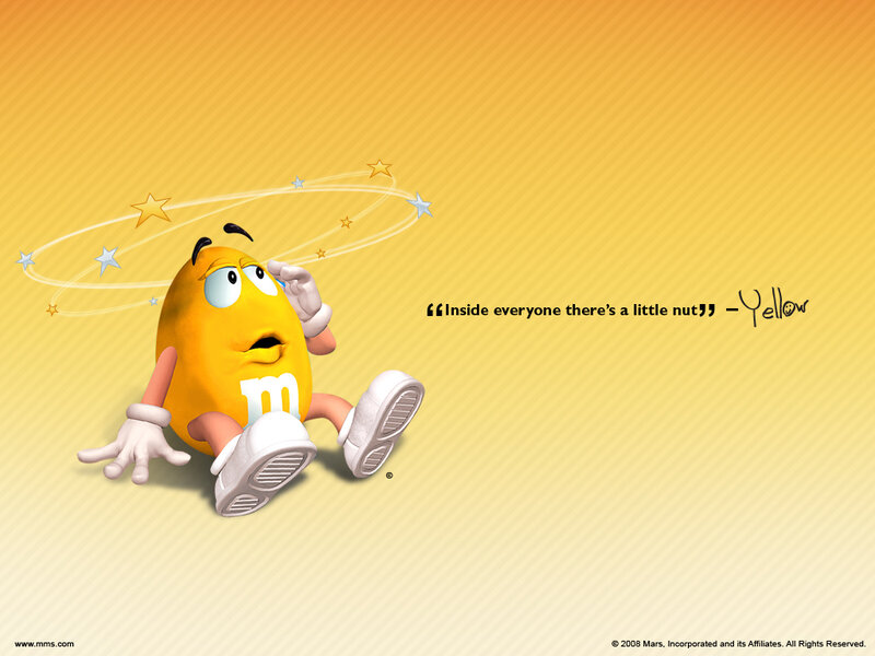 Yellow M&M character