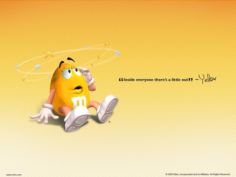 Yellow M&m Character — Playful