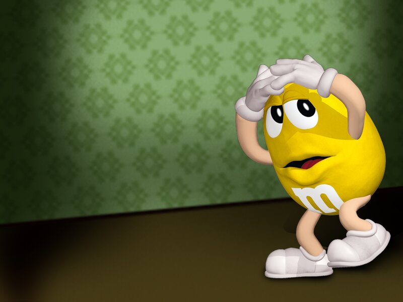 Yellow M&M character