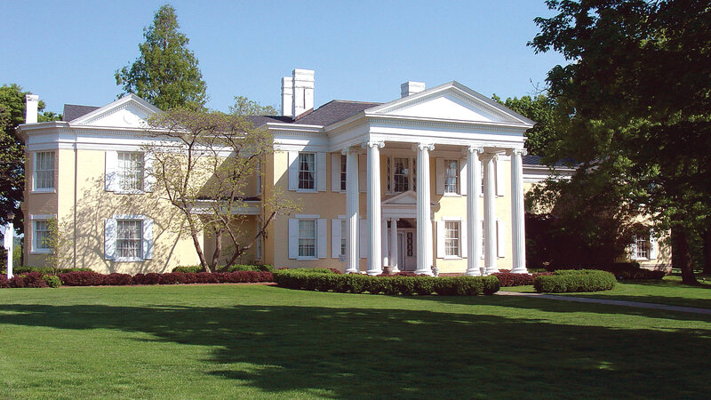 Yellow Mansion with Columns