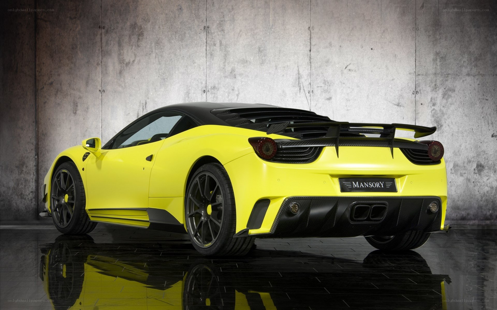 Yellow Mansory Ferrari 458