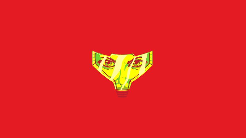 Yellow Mask with Eyes