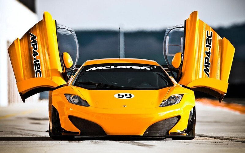 Yellow McLaren MP4-12C — Dramatic