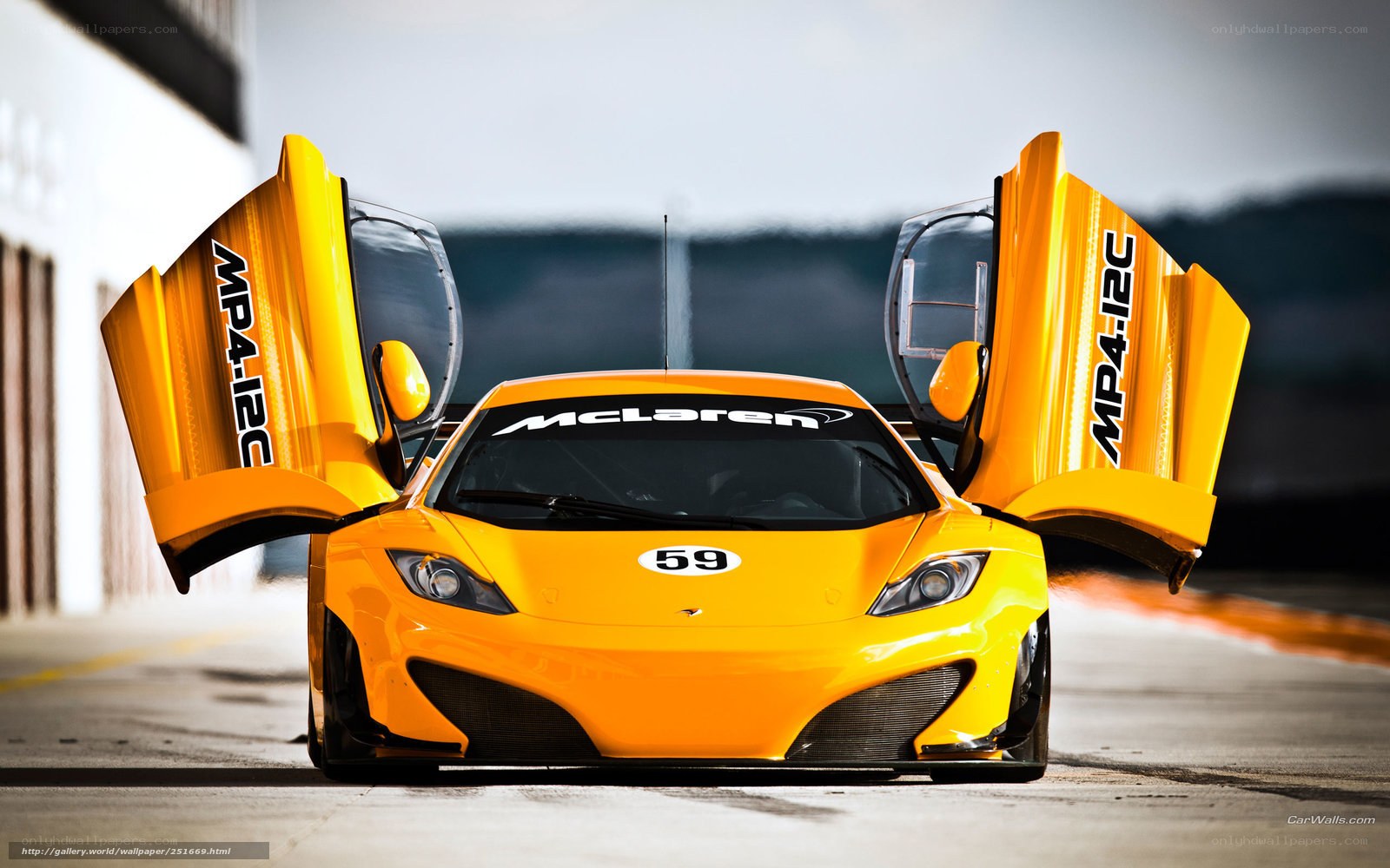 Yellow McLaren MP4-12C