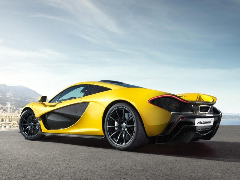 Yellow McLaren P1 Car — Dramatic