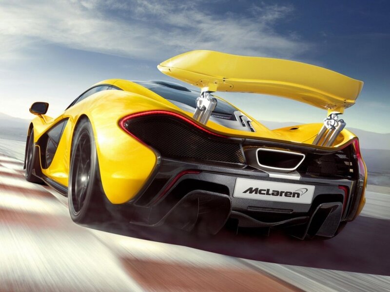 Yellow McLaren P1 Car