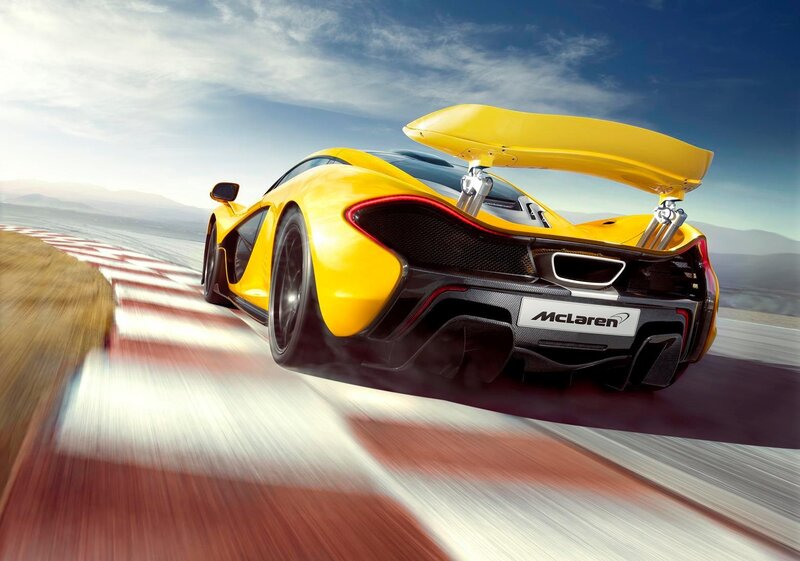 Yellow McLaren P1