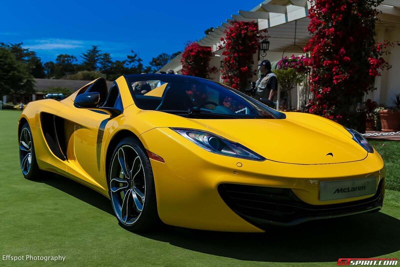 Yellow McLaren sports car
