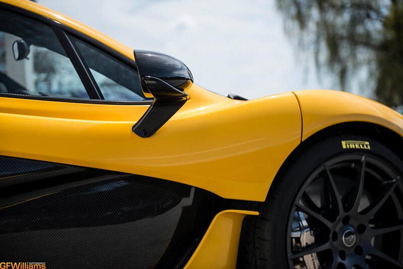 Yellow McLaren sports car