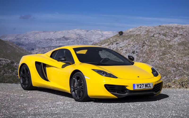 Yellow McLaren sports car