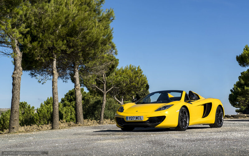 Yellow McLaren sports car