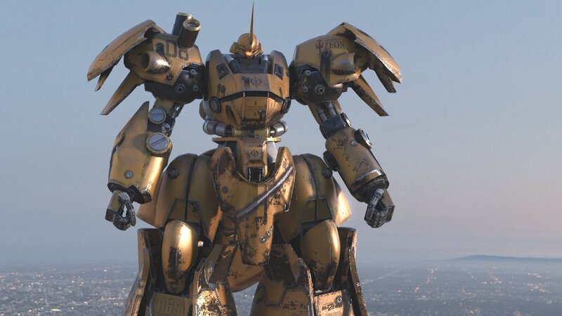 Yellow Mecha Robot — Gold