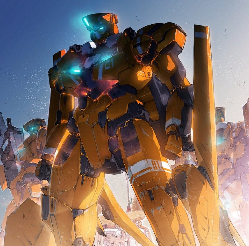 Yellow Mecha Robot