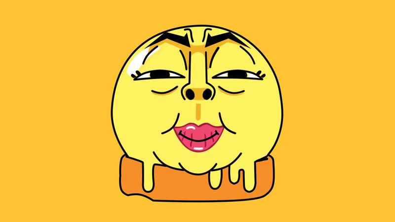 Yellow Melting Emoji