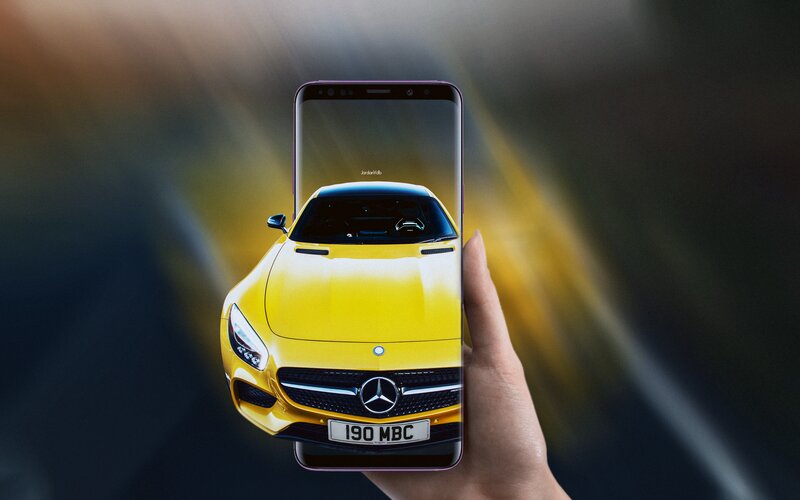 Yellow Mercedes-AMG Car