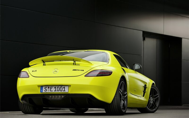 Yellow Mercedes-AMG SLS