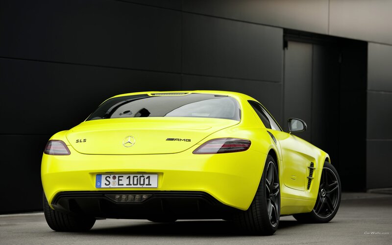 Yellow Mercedes-AMG SLS