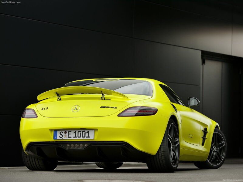 Yellow Mercedes-amg Sls — Dramatic