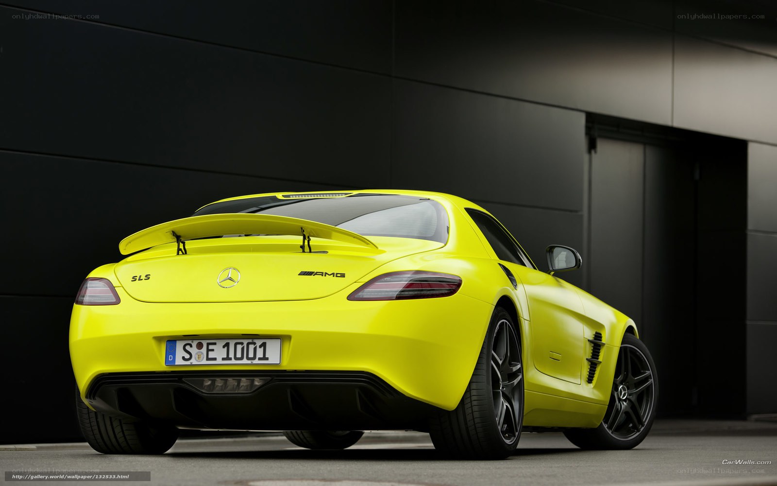 Yellow Mercedes-AMG SLS