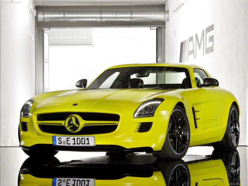 Yellow Mercedes-amg Sports Car — Modern
