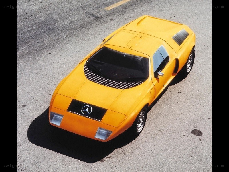 yellow mercedes concept car