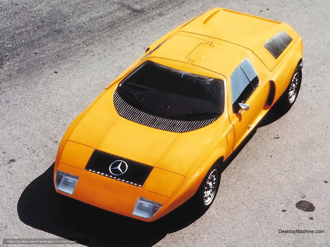yellow mercedes concept car