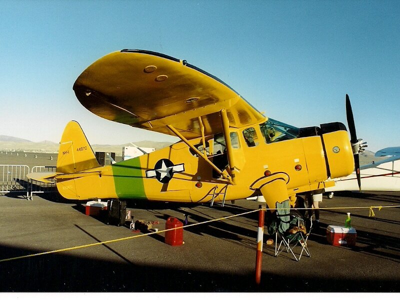 Yellow Military Airplane — Calm