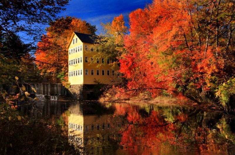 Yellow Mill by River