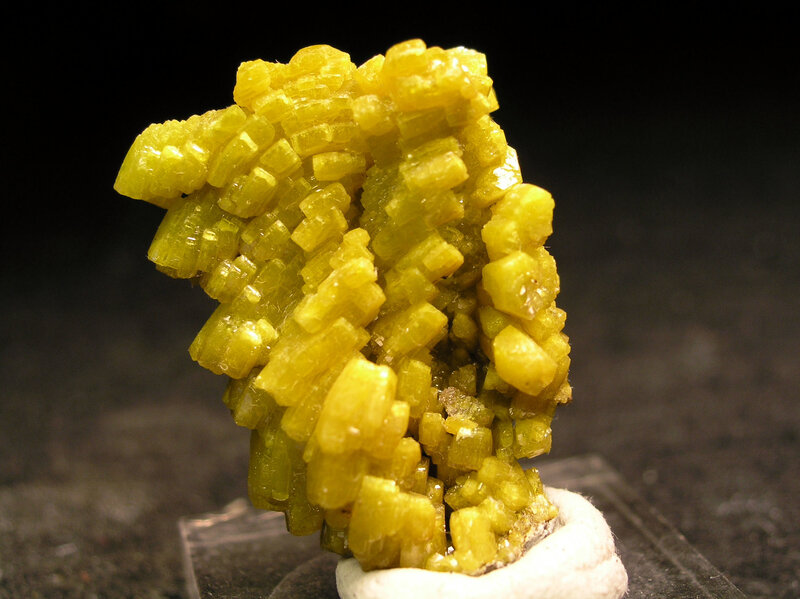 Yellow Mineral Crystals