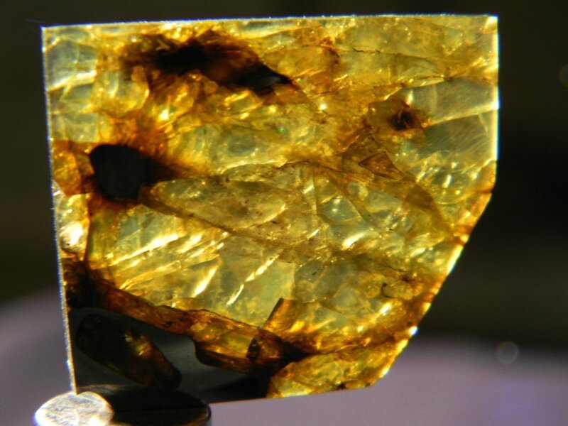yellow mineral specimen